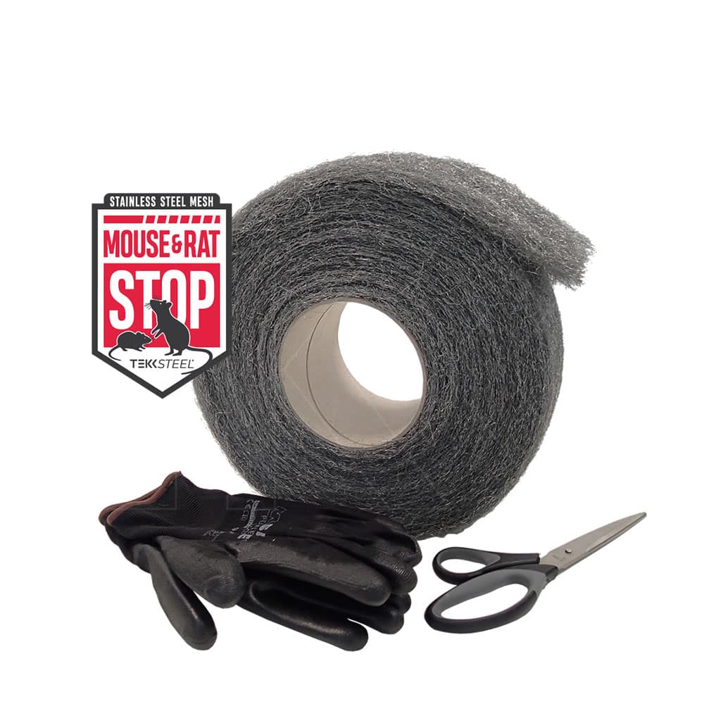 Mouse & Rat STOP - Steel Wool 1 kg including scissors and safety gloves