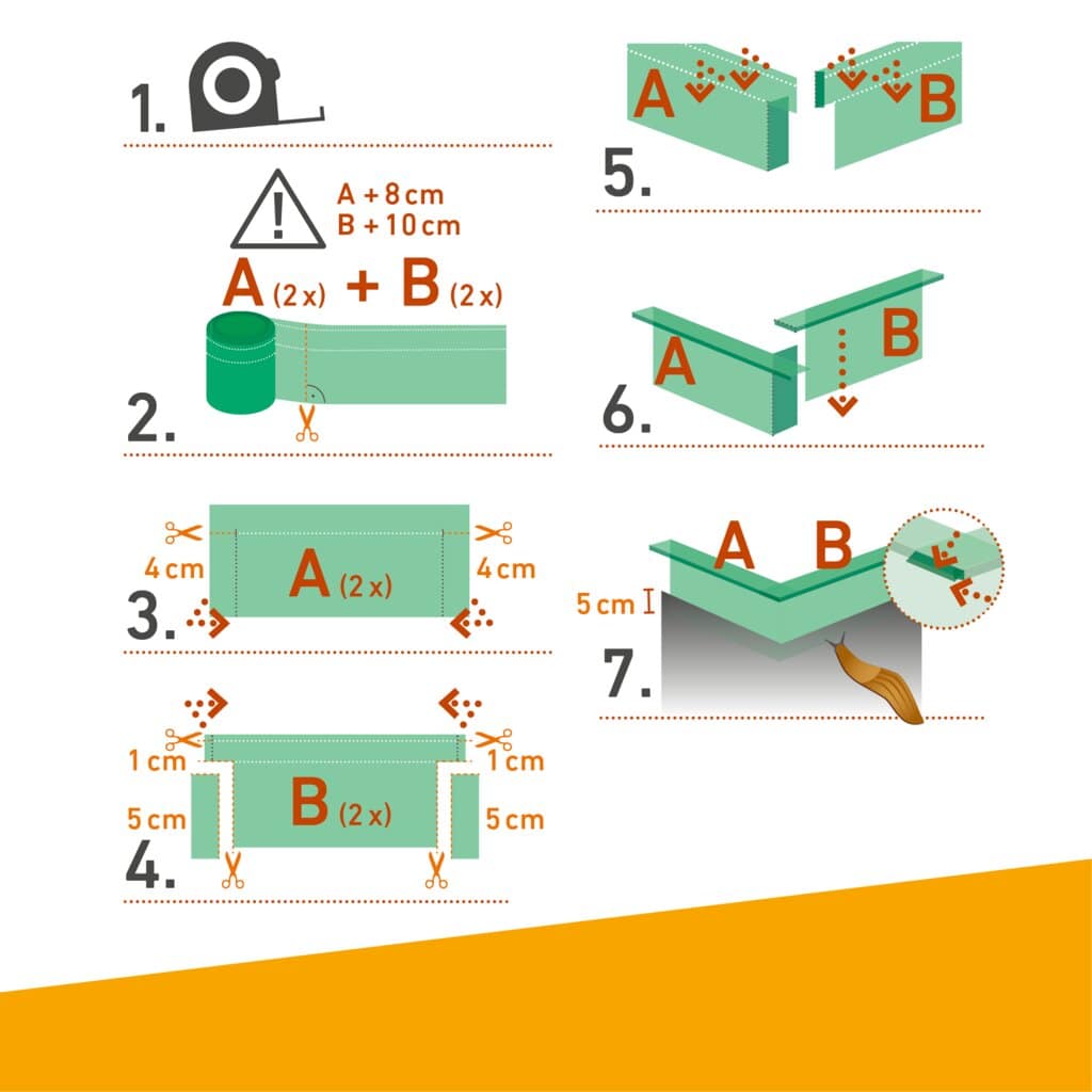 WALL Roll with snail protection Length 14m Height 20cm - Image 3
