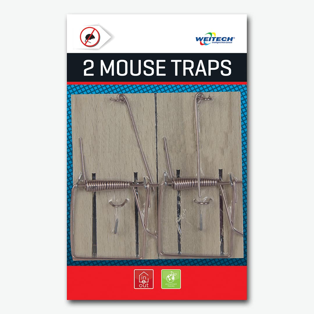 GRAB I Wooden Mouse Traps, 2 pcs