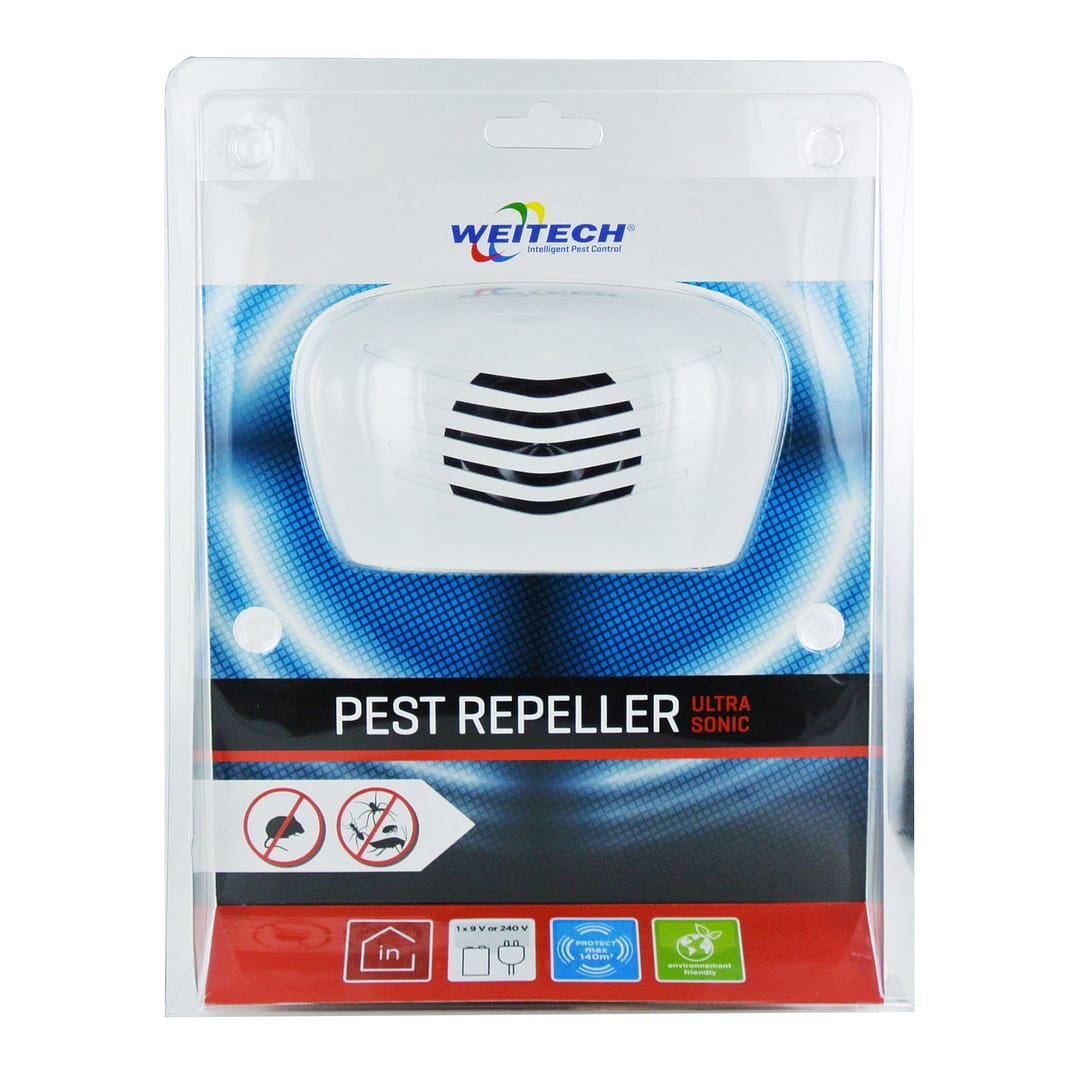 SMARTO Pest Repeller Ultrasonic 240V or on Battery 140m² - Image 2