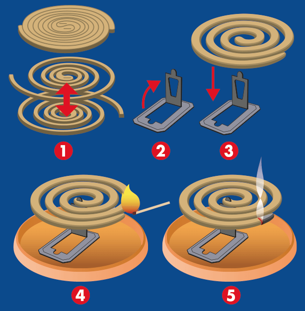 CIRCLE Mosquito repellent, Citronella compressed wood spirals 10 pcs - Image 2