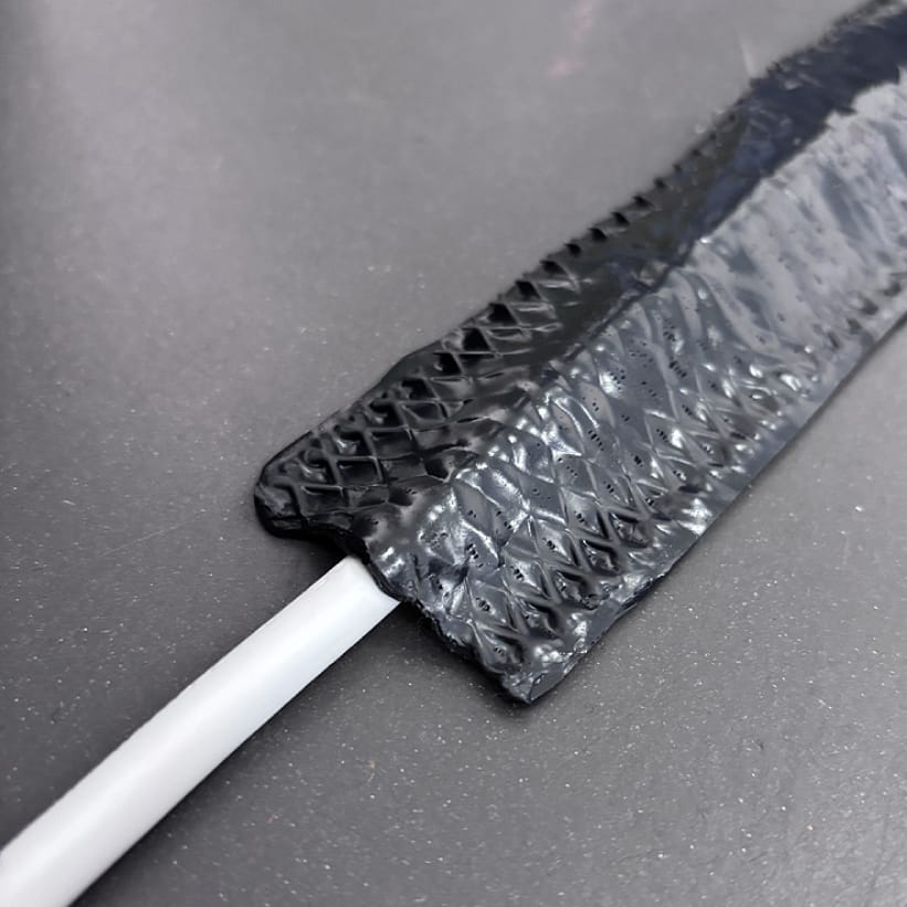 Gnagartejp-stalmesh-monterad